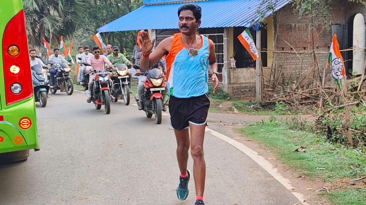Marathon runner community outreach